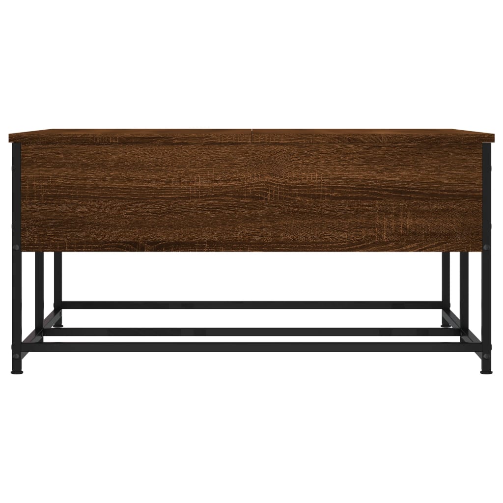 Table basse chêne marron 80x80x40 cm bois d'ingénierie Tables basses vidaXL   