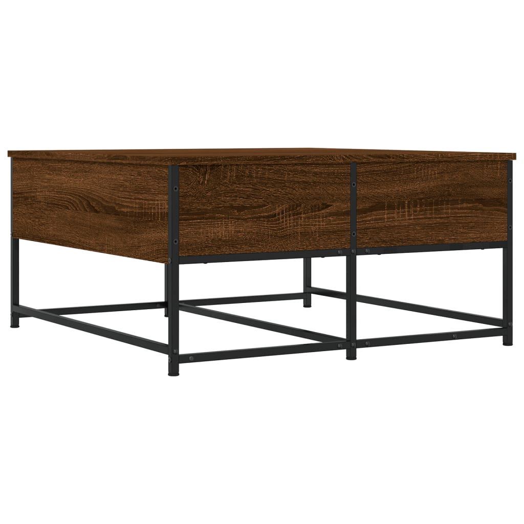 Table basse chêne marron 80x80x40 cm bois d'ingénierie Tables basses vidaXL   