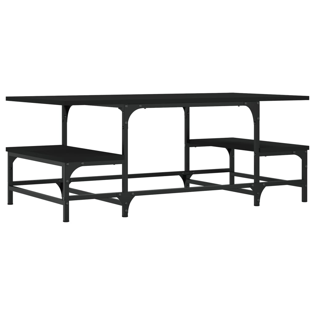 Table basse noir 100x50,5x40 cm bois d'ingénierie Tables basses vidaXL   