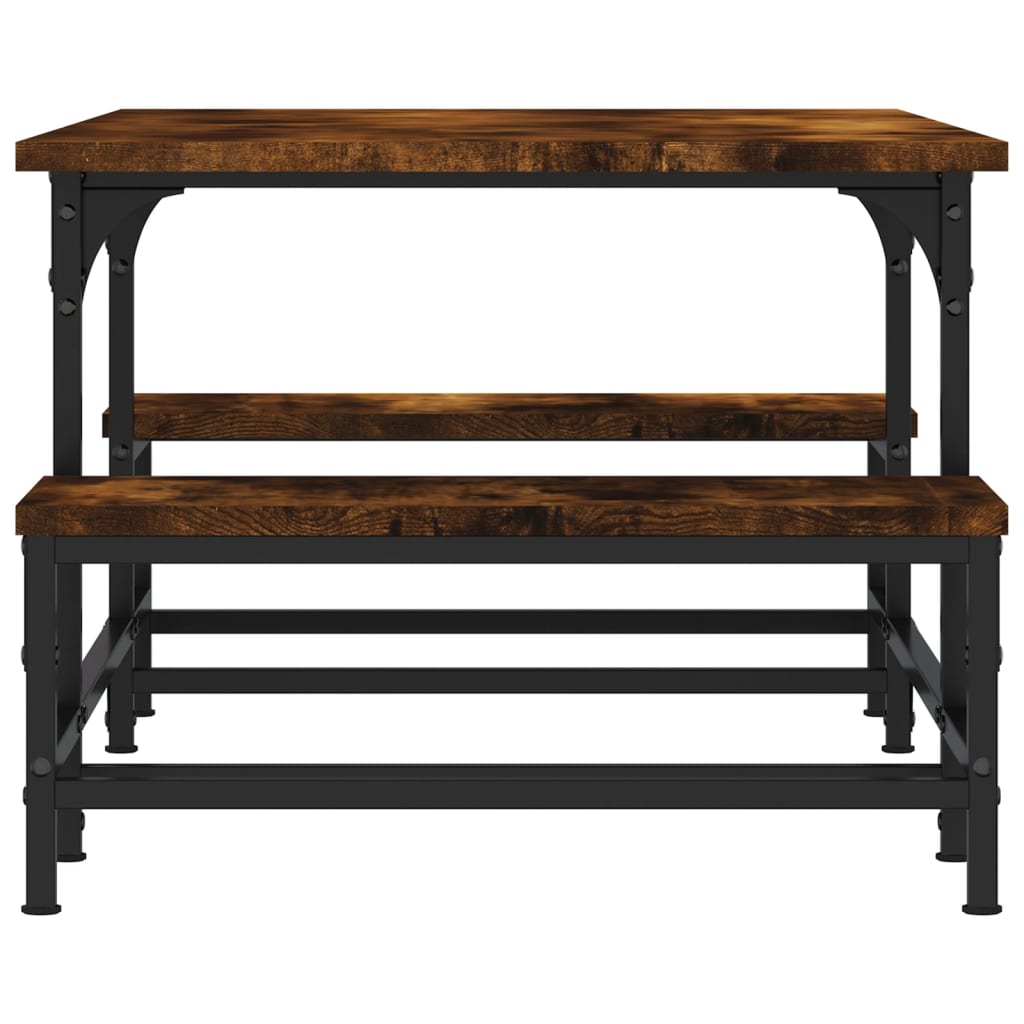 Table basse chêne fumé 100x50,5x40 cm bois d'ingénierie Tables basses vidaXL   