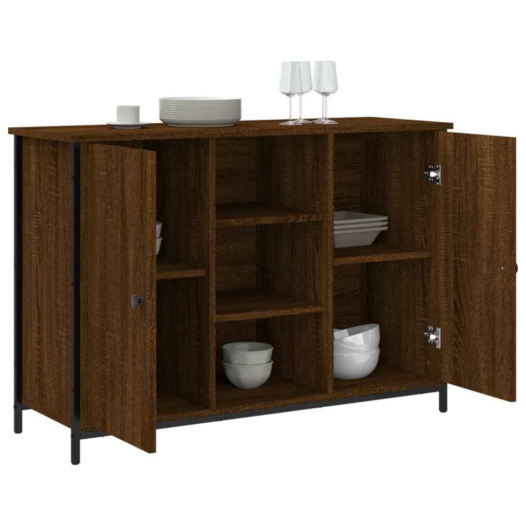 Buffet chêne marron 100x35x70 cm bois d'ingénierie Buffets & bahuts vidaXL   