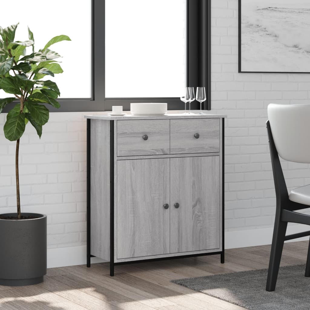 Buffet sonoma gris 70x30x80 cm bois d'ingénierie Buffets & bahuts vidaXL   