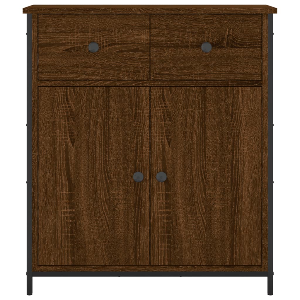 Buffet chêne marron 70x30x80 cm bois d'ingénierie Buffets & bahuts vidaXL   