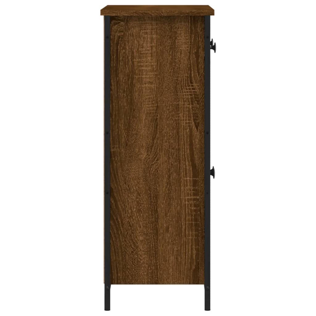 Buffet chêne marron 70x30x80 cm bois d'ingénierie Buffets & bahuts vidaXL   