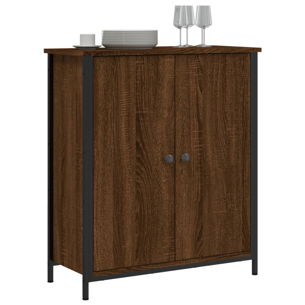 Buffet chêne marron 70x30x80 cm bois d'ingénierie Buffets & bahuts vidaXL   