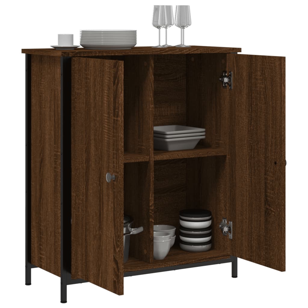 Buffet chêne marron 70x30x80 cm bois d'ingénierie Buffets & bahuts vidaXL   