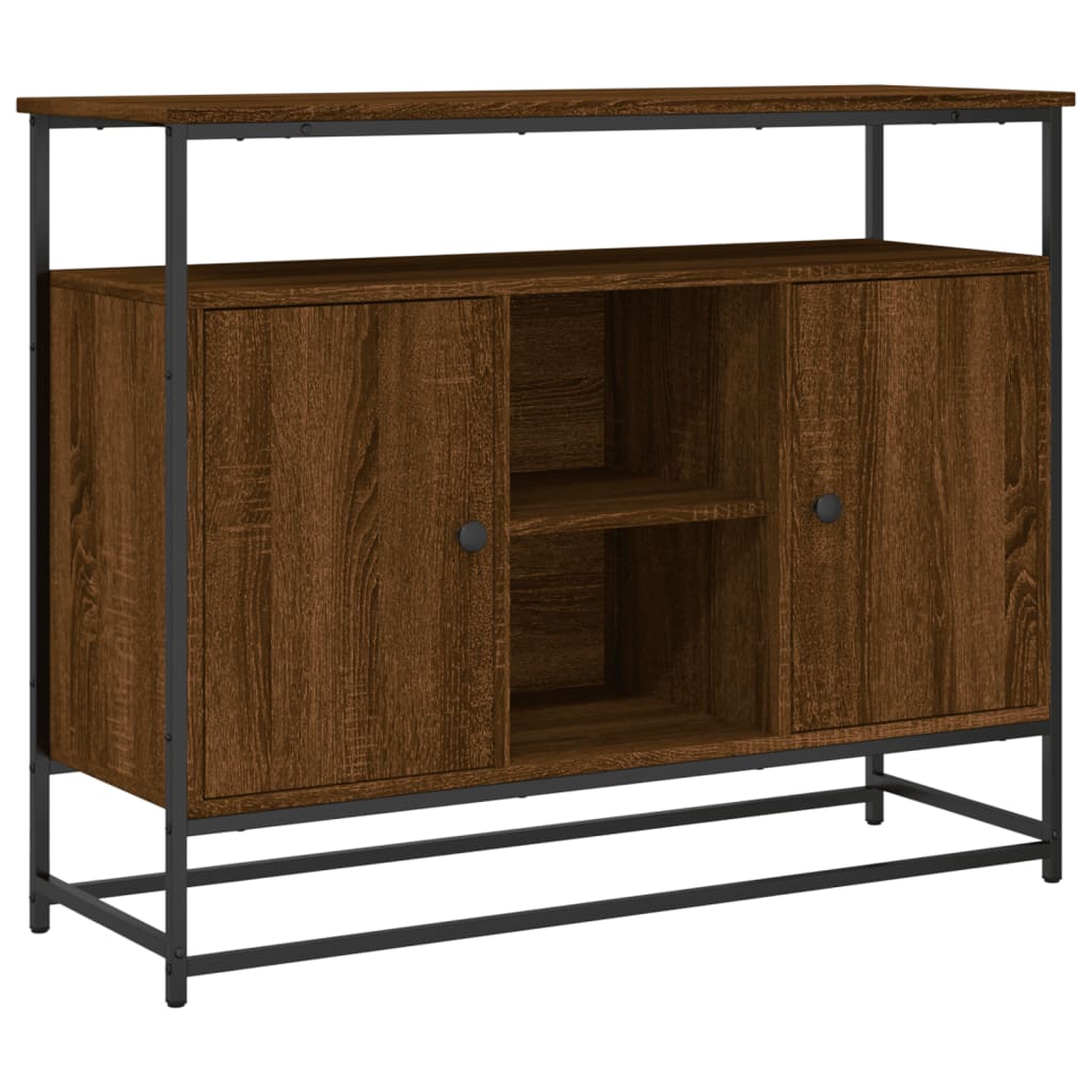 Buffet chêne marron 100x35x80 cm bois d'ingénierie Buffets & bahuts vidaXL   