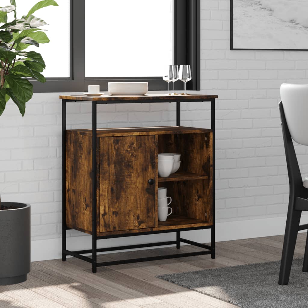 Buffet chêne fumé 69x35x80 cm bois d'ingénierie Buffets & bahuts vidaXL   