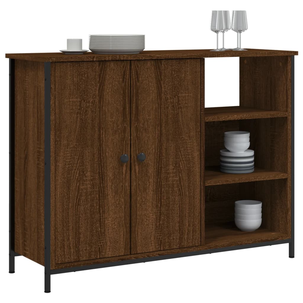 Buffet chêne marron 100x33x75 cm bois d'ingénierie Buffets & bahuts vidaXL   