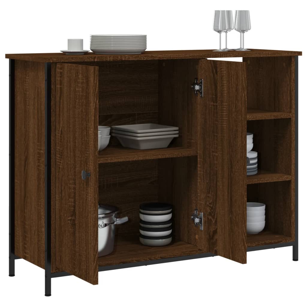 Buffet chêne marron 100x33x75 cm bois d'ingénierie Buffets & bahuts vidaXL   
