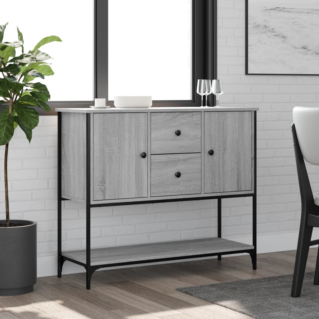 Buffet sonoma gris 100x36x85 cm bois d'ingénierie Buffets & bahuts vidaXL   