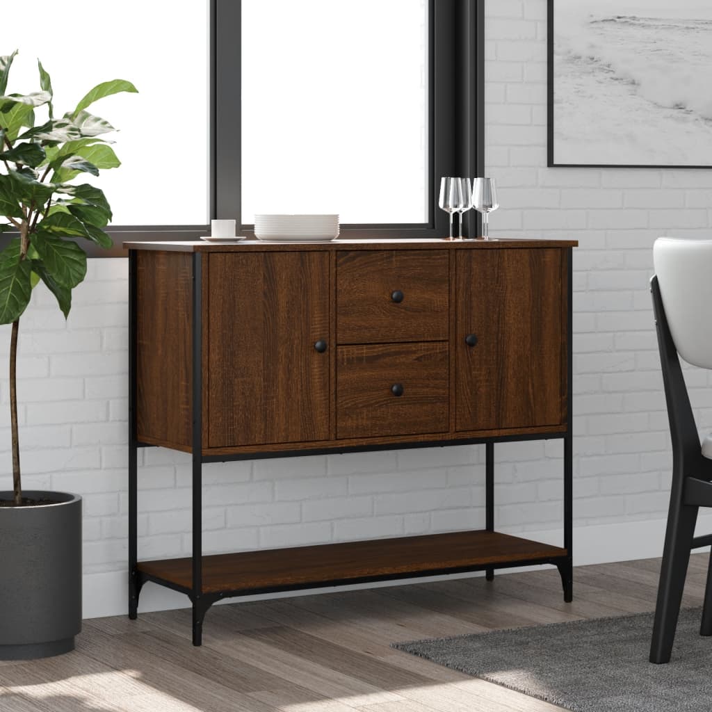 Buffet chêne marron 100x36x85 cm bois d'ingénierie Buffets & bahuts vidaXL   