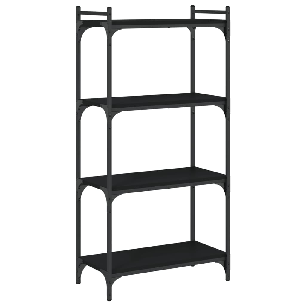 Bibliothèque à 4 niveaux noir 60x30x120 cm bois d'ingénierie Bibliothèques vidaXL   