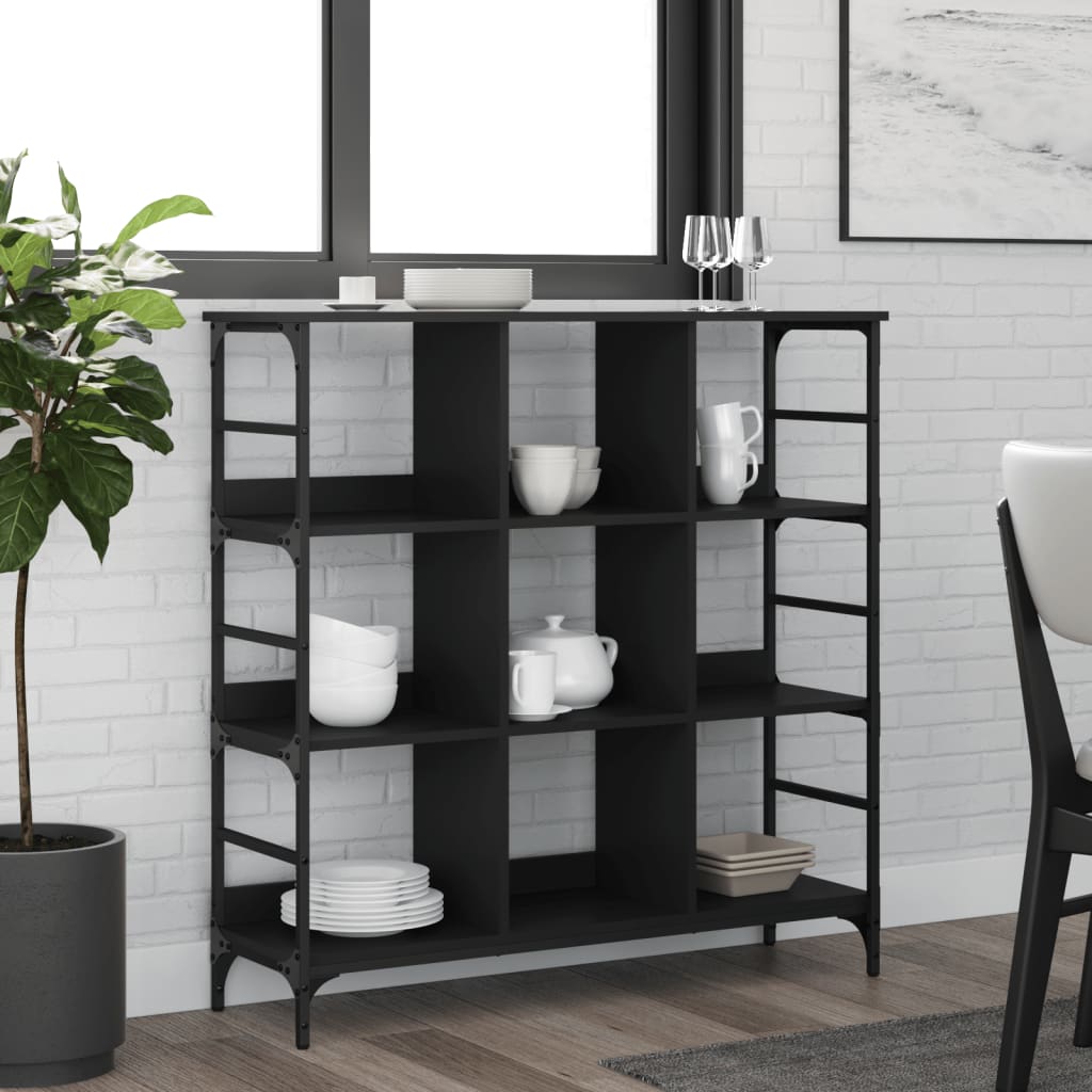 Buffet noir 102x32x103,5 cm bois d'ingénierie Buffets & bahuts vidaXL   