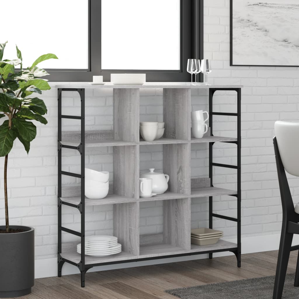 Buffet sonoma gris 102x32x103,5 cm bois d'ingénierie Buffets & bahuts vidaXL   