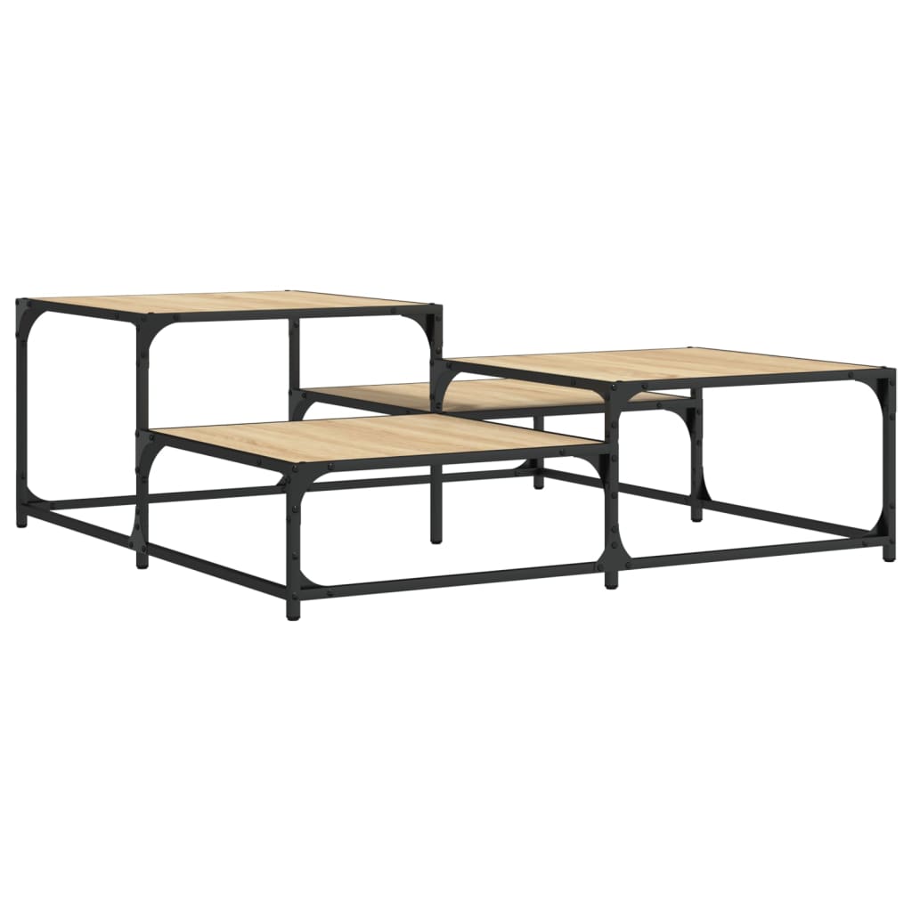 Table basse chêne sonoma 107x107x40 cm bois d'ingénierie Tables basses vidaXL   