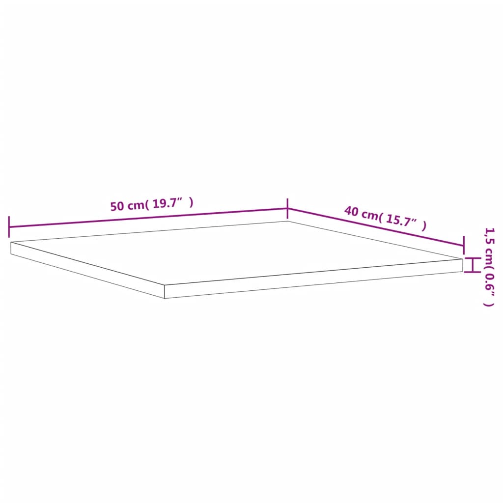 Étagères murales 4 pcs chêne fumé 40x50x1,5cm bois d'ingénierie Étagères vidaXL   