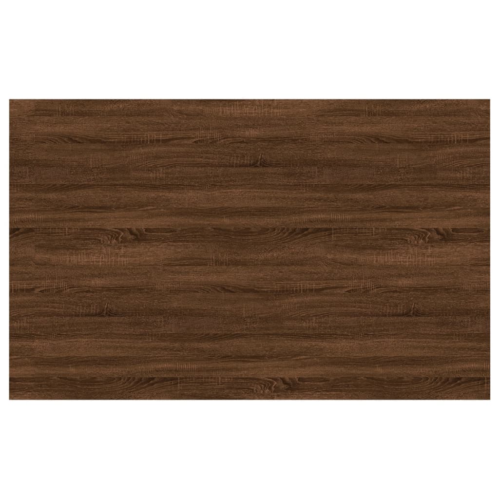 Étagères murales 4 pcs chêne marron 80x50x1,5cm bois ingénierie Étagères vidaXL   
