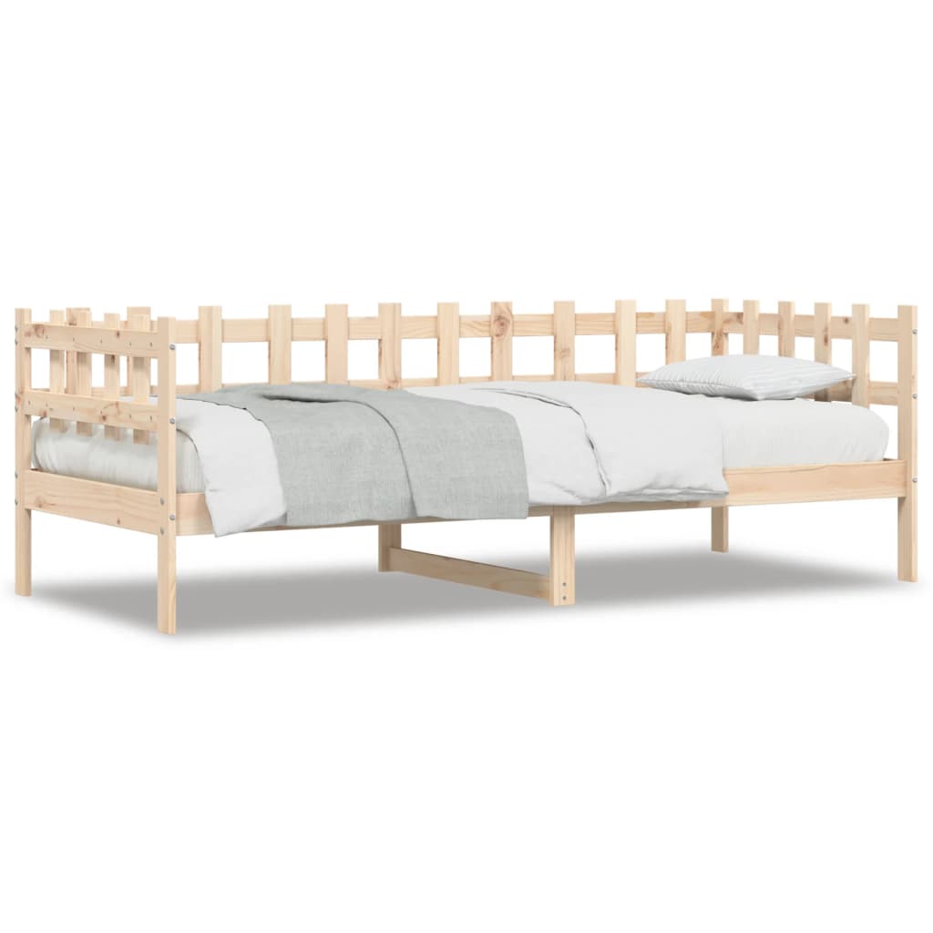 Lit de jour 90x190 cm Bois de pin massif Lits & cadres de lit vidaXL   