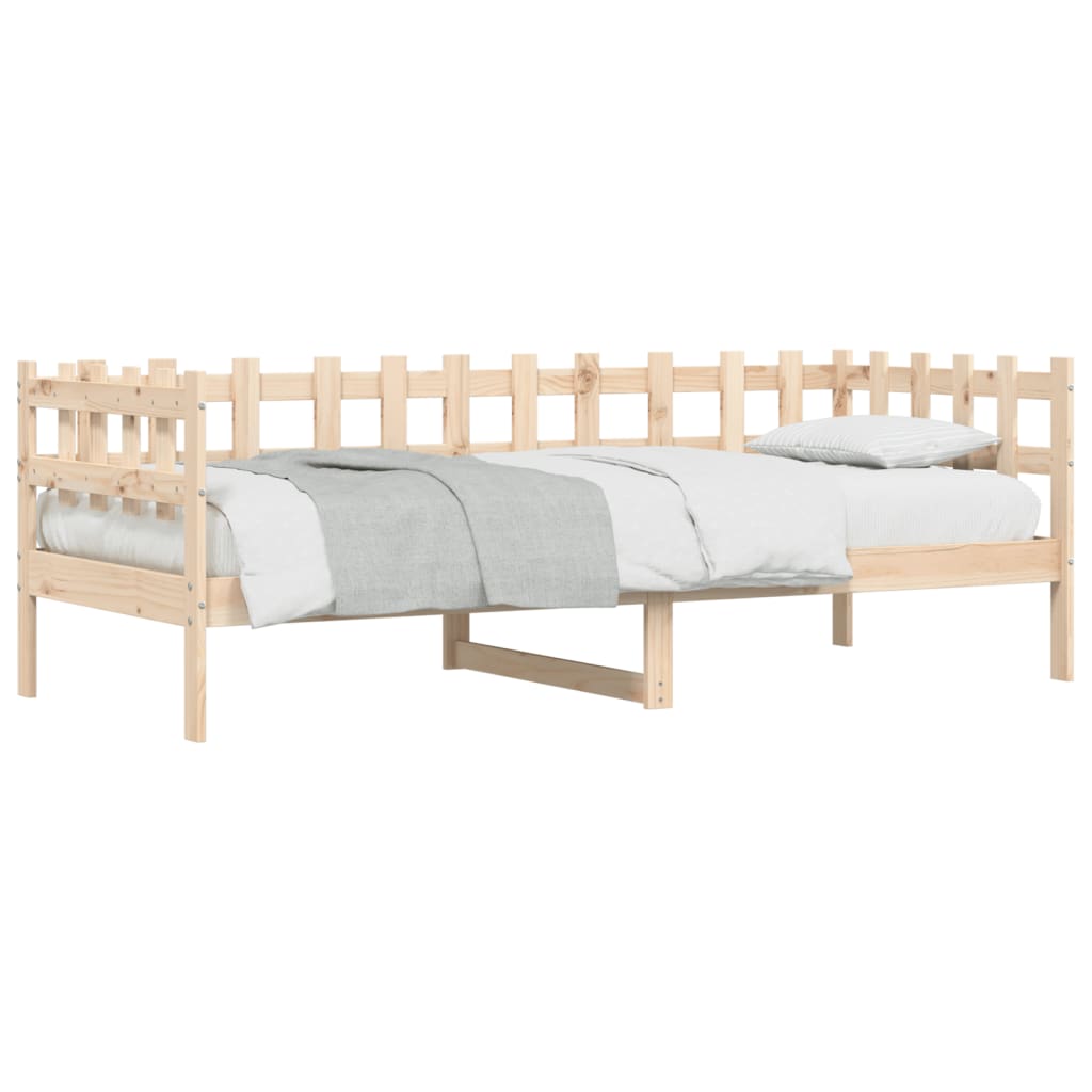 Lit de jour 90x190 cm Bois de pin massif Lits & cadres de lit vidaXL   