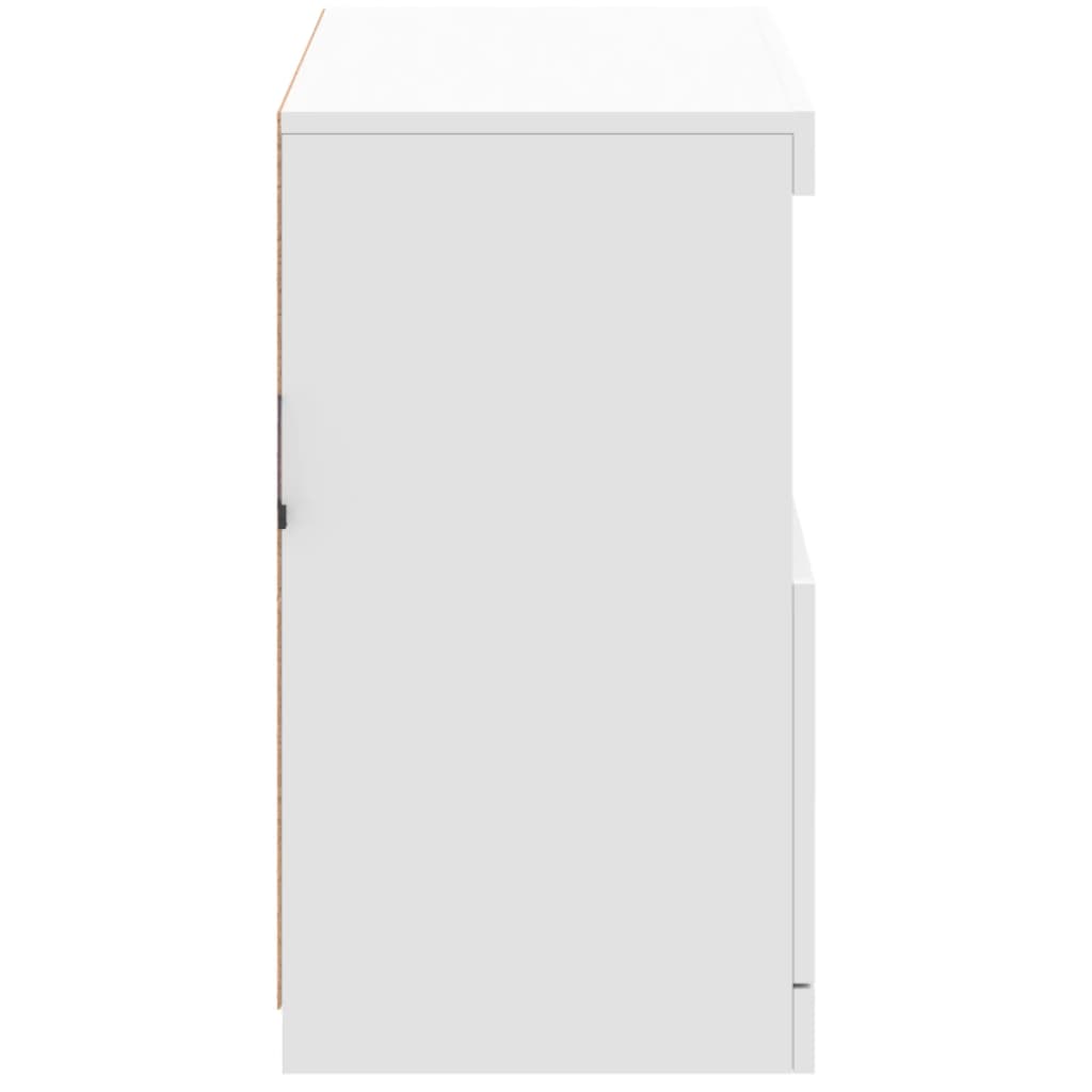 Buffet avec lumières LED blanc 81x37x67 cm Buffets & bahuts vidaXL   