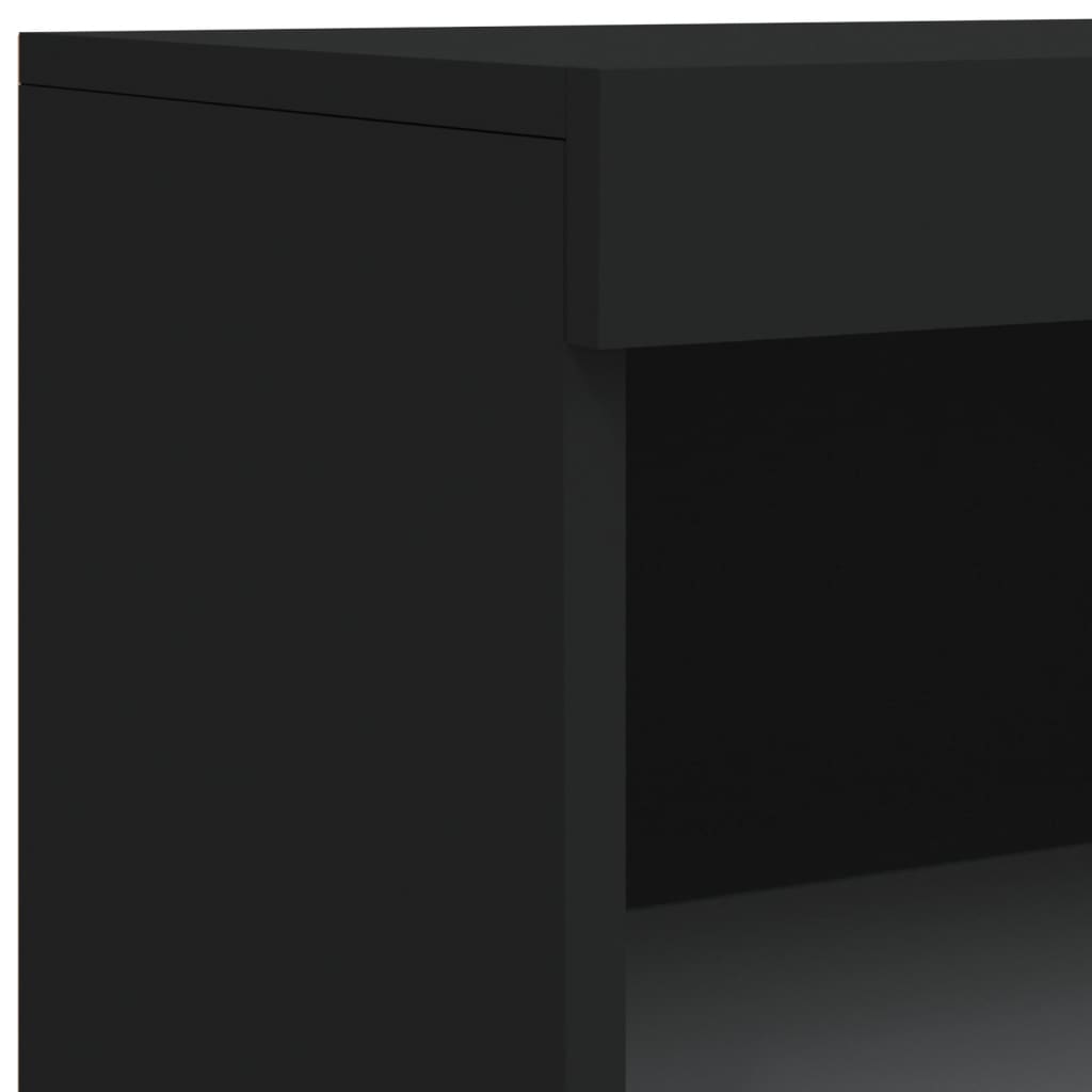 Buffet avec lumières LED noir 60,5x37x100 cm Buffets & bahuts vidaXL   