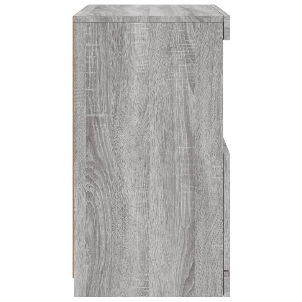 Buffet avec lumières LED sonoma gris 41x37x67 cm Buffets & bahuts vidaXL   