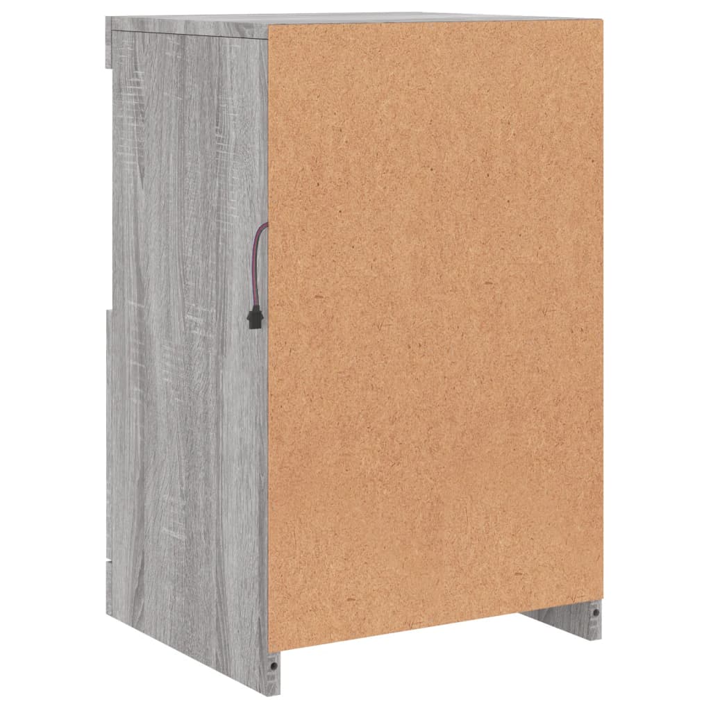 Buffet avec lumières LED sonoma gris 41x37x67 cm Buffets & bahuts vidaXL   