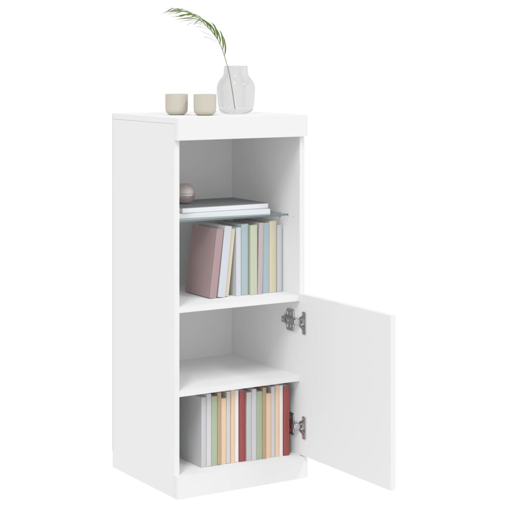 Buffet avec lumières LED blanc 41x37x100 cm Buffets & bahuts vidaXL   