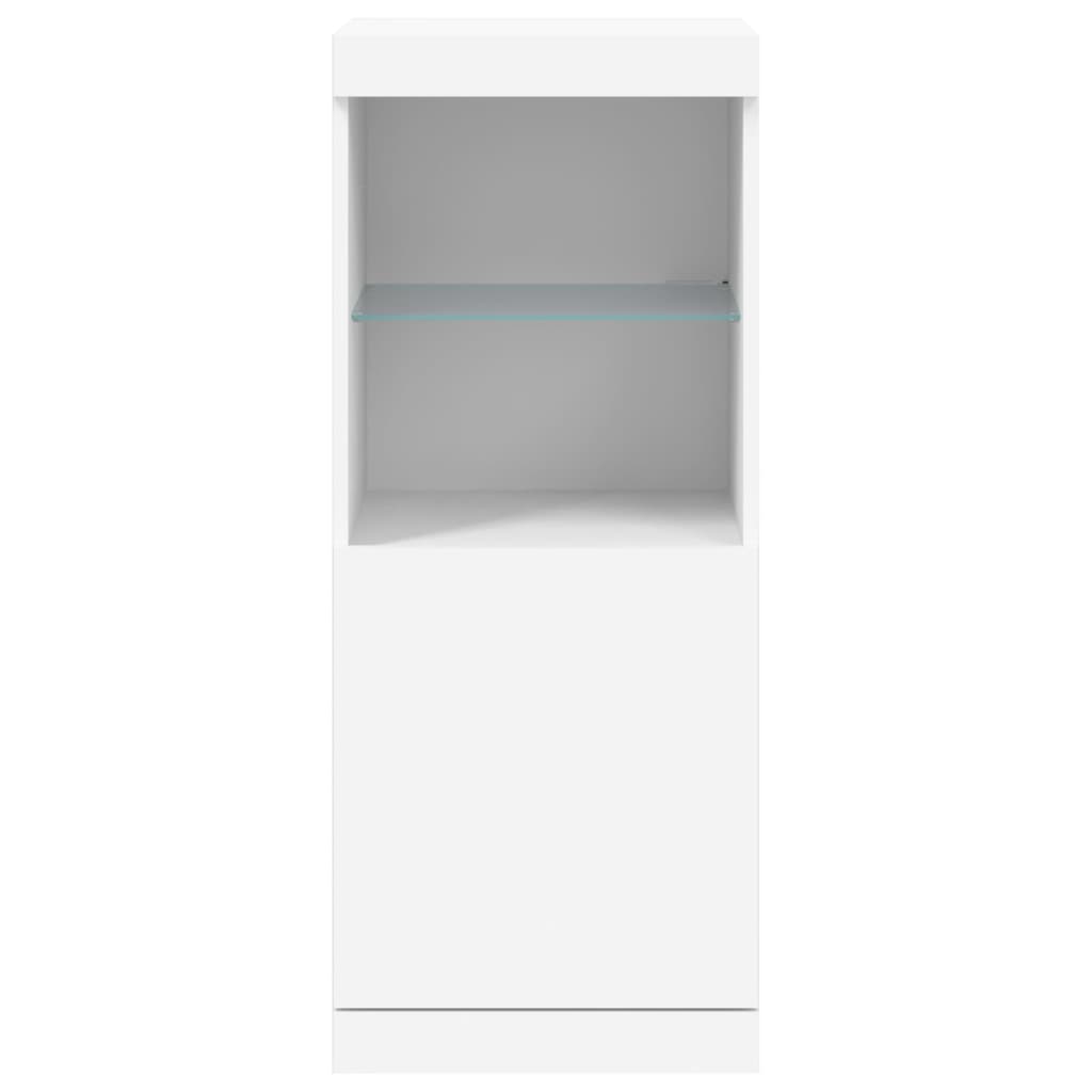 Buffet avec lumières LED blanc 41x37x100 cm Buffets & bahuts vidaXL   