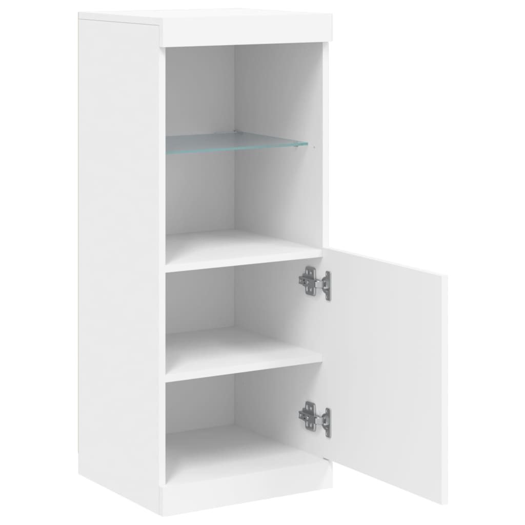 Buffet avec lumières LED blanc 41x37x100 cm Buffets & bahuts vidaXL   