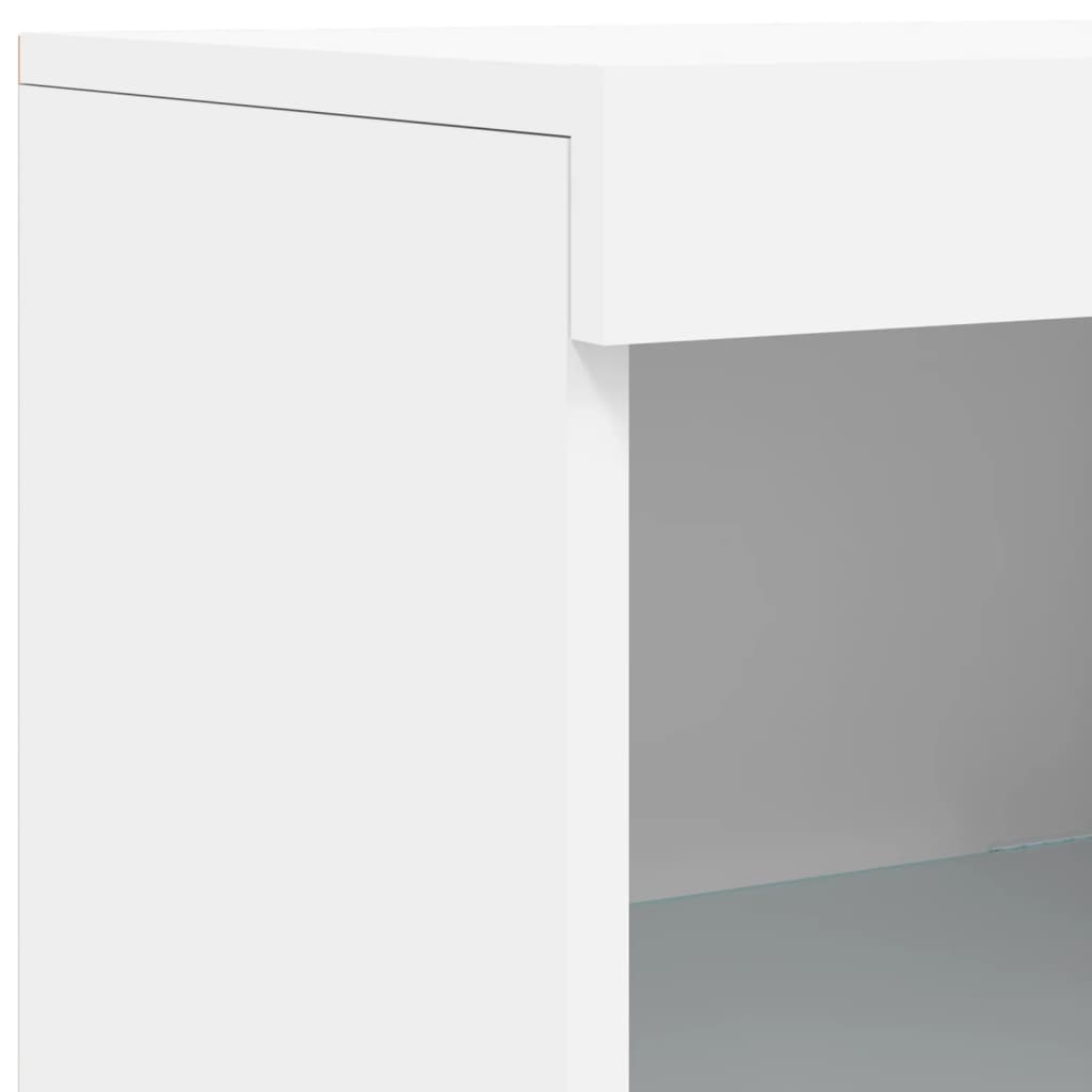 Buffet avec lumières LED blanc 41x37x100 cm Buffets & bahuts vidaXL   