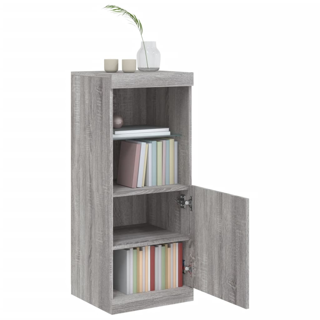 Buffet avec lumières LED sonoma gris 41x37x100 cm Buffets & bahuts vidaXL   