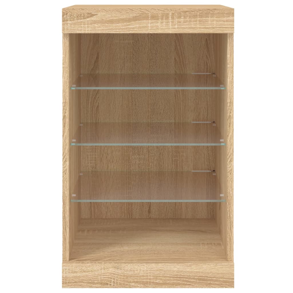 Buffet avec lumières LED chêne sonoma 41x37x67 cm Buffets & bahuts vidaXL   