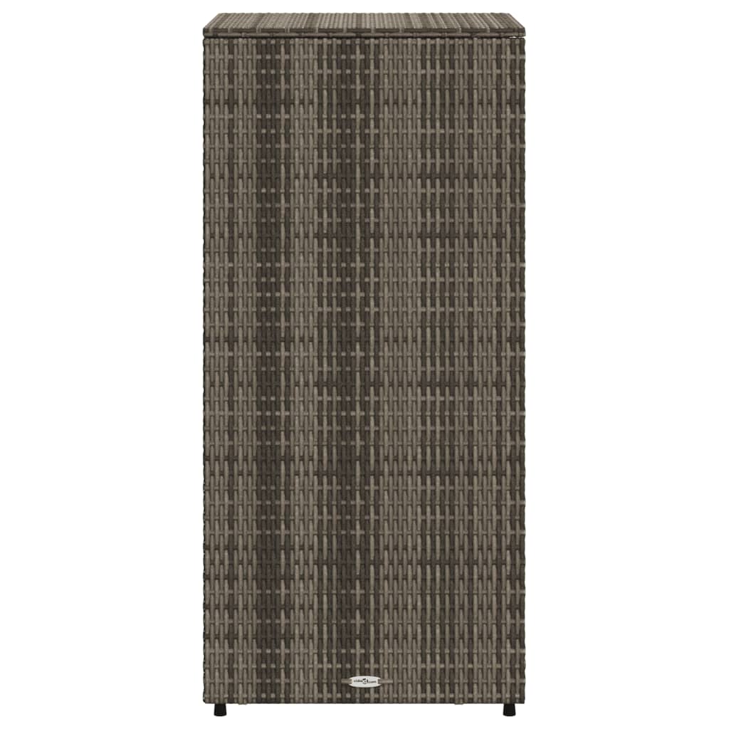 Armoire de rangement de jardin gris 50x55x115 cm résine tressée Coffres de jardin vidaXL   