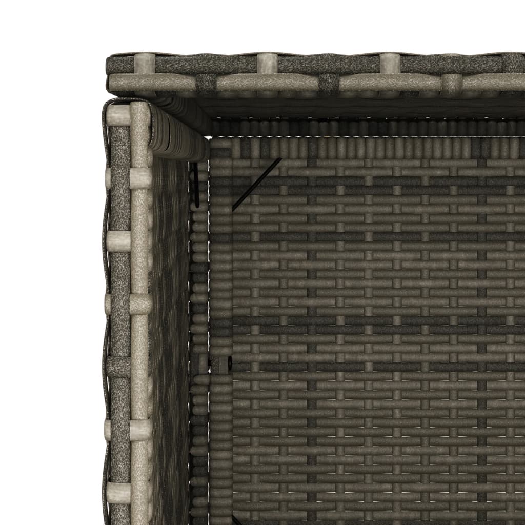 Armoire de rangement de jardin gris 50x55x115 cm résine tressée Coffres de jardin vidaXL   