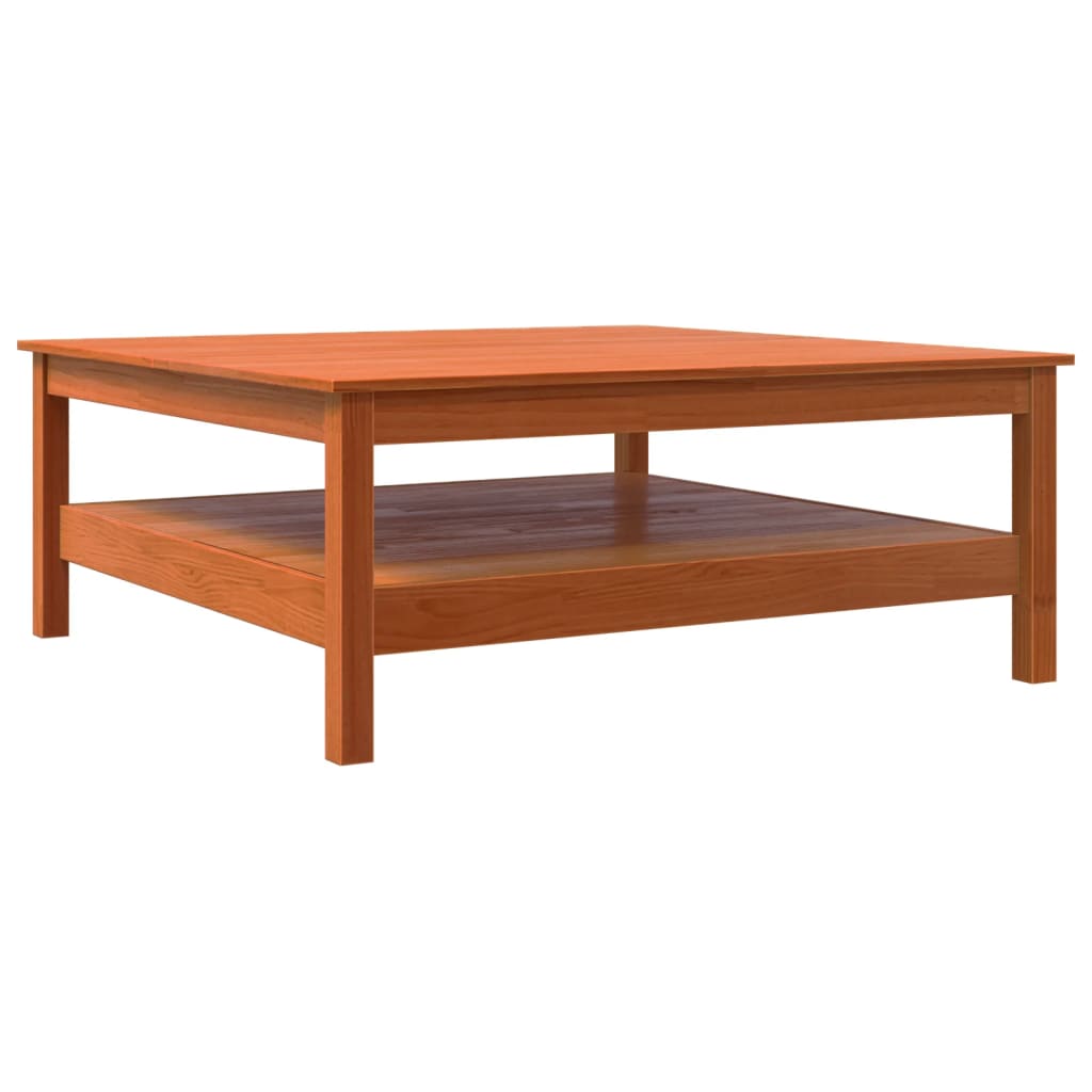 Table basse cire marron 100x100x40 cm bois massif de pin Tables basses vidaXL   