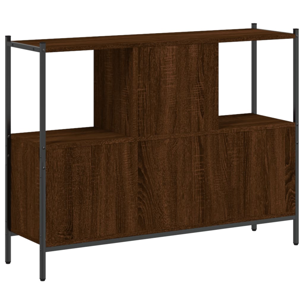 Bibliothèque chêne marron 102x28x77,5 cm bois d'ingénierie Bibliothèques vidaXL   
