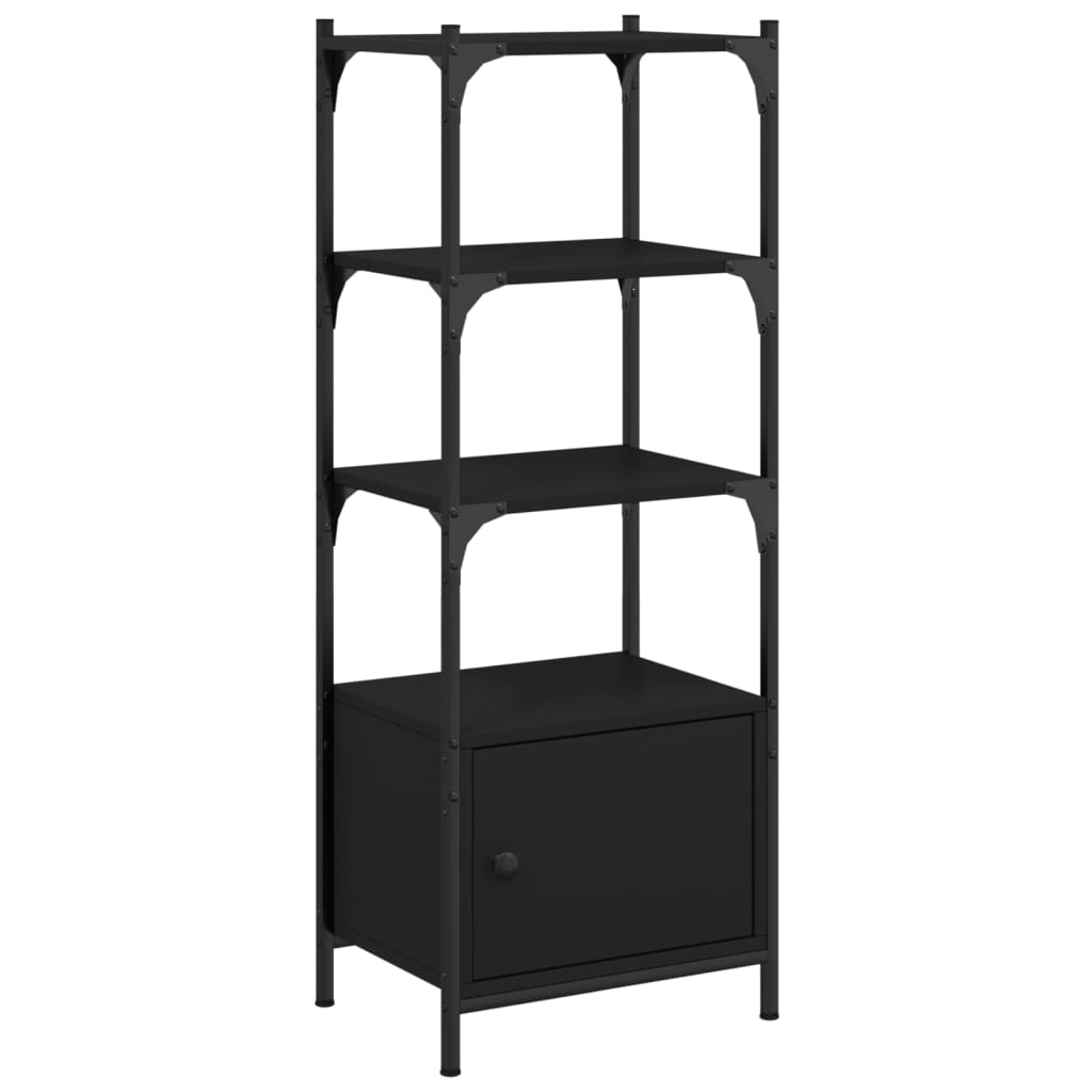 Bibliothèque à 3 niveaux noir 41x30x109,5 cm bois d'ingénierie Bibliothèques vidaXL   
