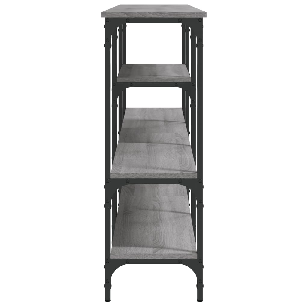 Table console sonoma gris 160x29x80 cm bois d'ingénierie Tables d'appoint vidaXL   