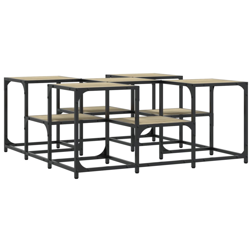 Table basse chêne sonoma 91x91x40 cm bois d'ingénierie Tables basses vidaXL   