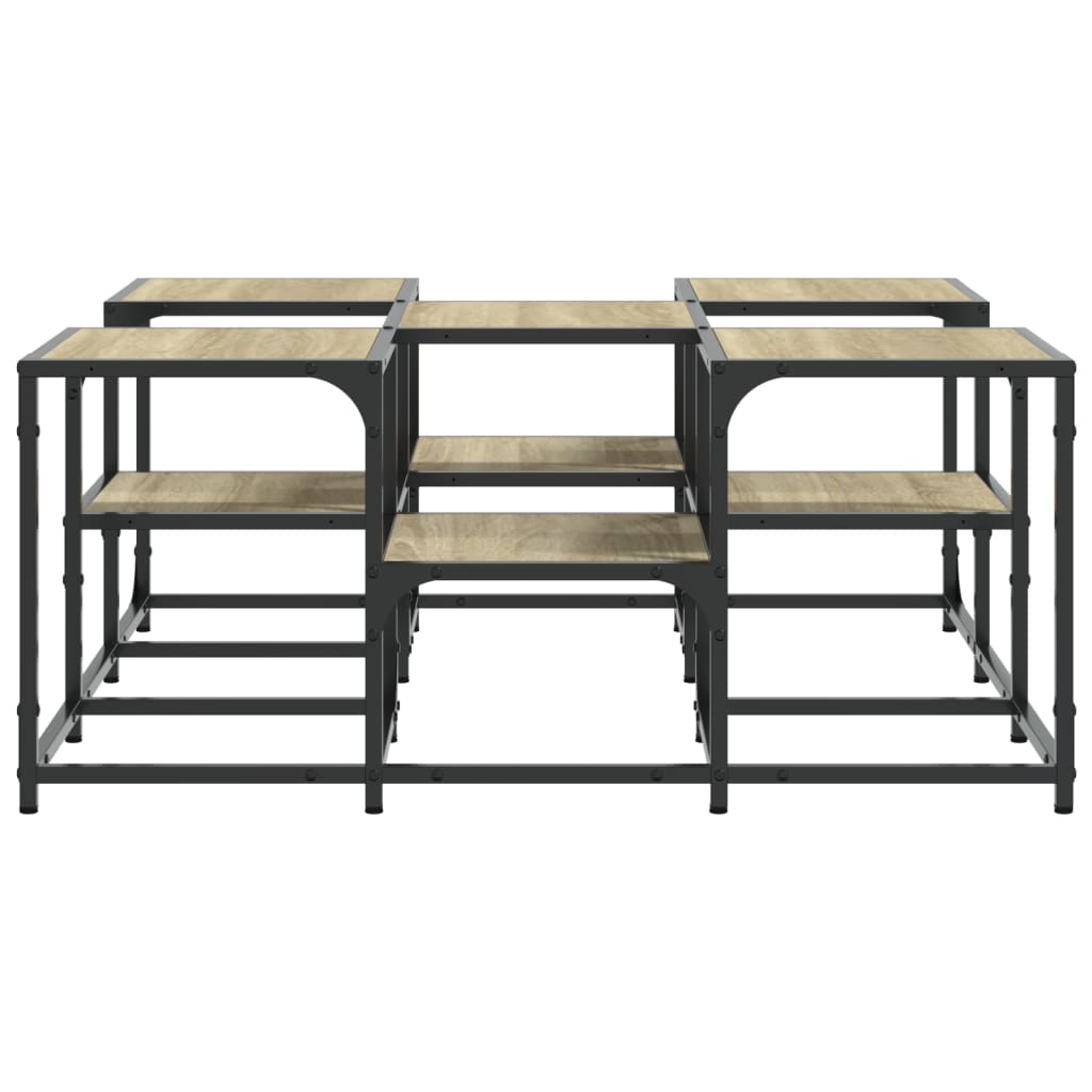 Table basse chêne sonoma 91x91x40 cm bois d'ingénierie Tables basses vidaXL   