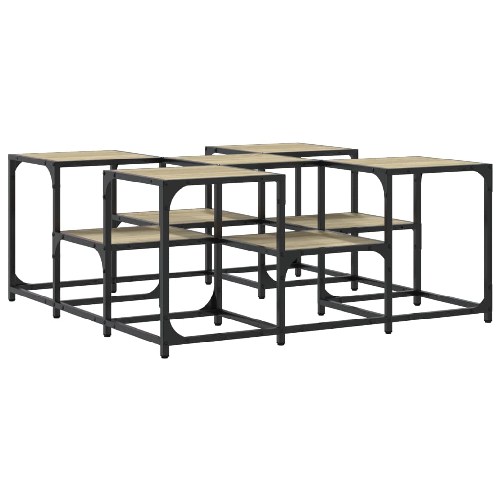 Table basse chêne sonoma 91x91x40 cm bois d'ingénierie Tables basses vidaXL   