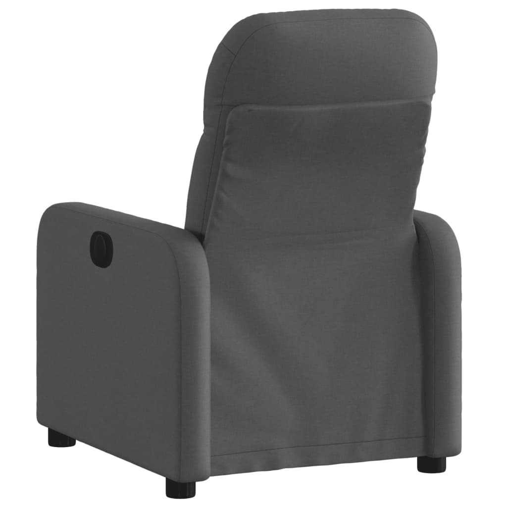 Fauteuil inclinable Gris foncé Tissu Fauteuils vidaXL   