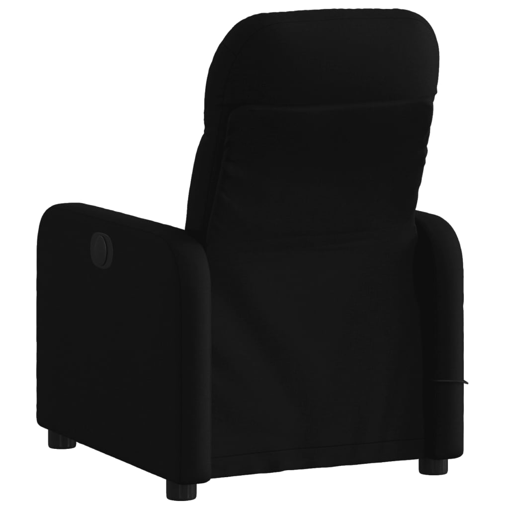 Fauteuil de massage inclinable Noir Tissu Fauteuils vidaXL   