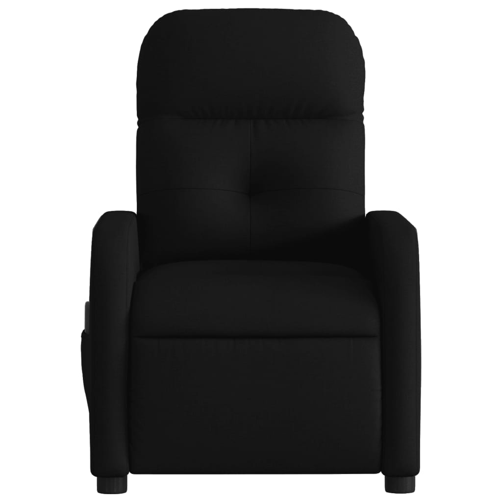Fauteuil de massage inclinable Noir Tissu Fauteuils vidaXL   
