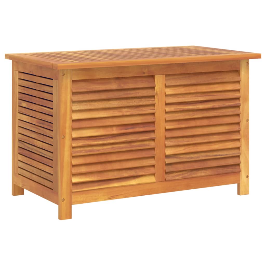 Boîte de rangement de jardin persiennes 90x50x56 cm bois acacia Coffres de jardin vidaXL   