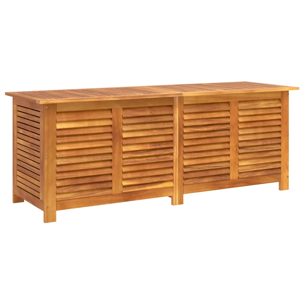 Boîte de rangement de jardin persiennes 150x50x56cm bois acacia Coffres de jardin vidaXL   
