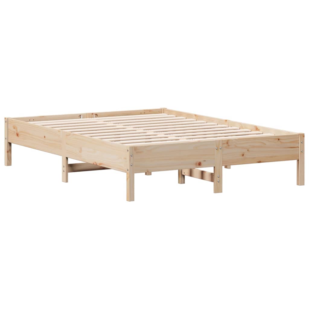 Cadre de lit 120x190 cm Bois de pin massif Lits & cadres de lit vidaXL   